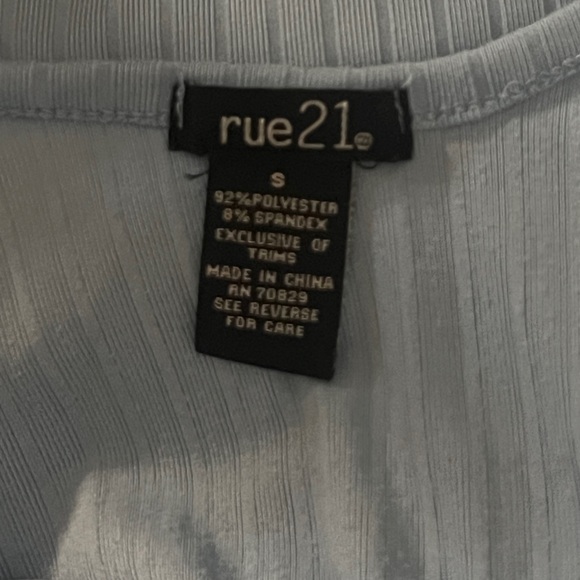 Rue 21 Baby Blue Top - Picture 4 of 4